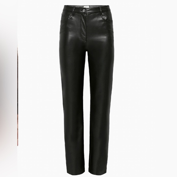 Wilfred MELINA Faux Leather Pants Size 4 Aritzia - Picture 2 of 13